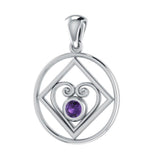 NA Recovery with Heart of Power Silver Pendant TPD270