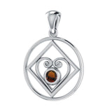 NA Recovery with Heart of Power Silver Pendant TPD270 - Jewelry