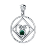 NA Recovery with Heart of Power Silver Pendant TPD270 - Jewelry