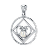 NA Recovery with Heart of Power Silver Pendant TPD270 - Jewelry