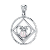 NA Recovery with Heart of Power Silver Pendant TPD270 - Jewelry