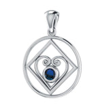 NA Recovery with Heart of Power Silver Pendant TPD270 - Jewelry