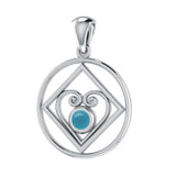 NA Recovery with Heart of Power Silver Pendant TPD270 - Jewelry