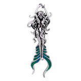 Atlantis Mermaid Sterling Silver with Blue Enamel Pendant By Selina Fenech TPD278