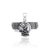 Ashur Assyrian God Silver Pendant TPD2840