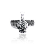 Ashur Assyrian God Silver Pendant TPD2840 - Jewelry