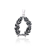 Laurel Victory Crown Silver Pendant TPD2851