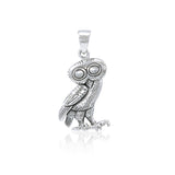 Greek Owl Athena Silver Pendant TPD2853