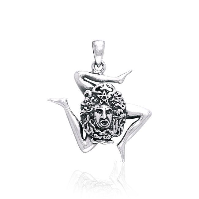本命ギフト Trinacria Sterling Silver Pendant TPD2856 シルバー