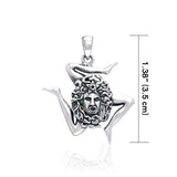 Trinacria Sterling Silver Pendant TPD2856 - Jewelry