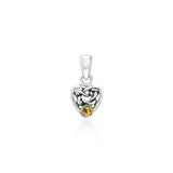 Celtic Knotwork Heart Birthstone Sterling Silver Pendant TPD2897 - Jewelry