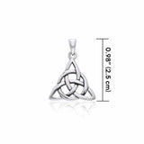 Celtic Triquetra Silver Pendant TPD3017 - Jewelry