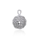 Celtic Shield Knot Sterling Silver Pendant TPD3021