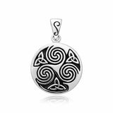 Small Celtic Triskelion Triquetra Pendant TPD3022 - Jewelry