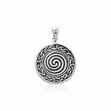 Small  Celtic Spiral Sterling Silver Pendant TPD3023