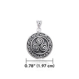 Celtic Knot Triskelion Pendant TPD3025 - Jewelry