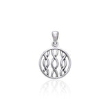 Round Celtic Knot Sterling Silver Pendant TPD3042 - Jewelry