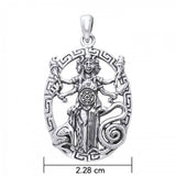 Hecate Goddess Silver Pendant TPD3179