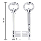 Hope Strength Key Pendant TPD3287 - Jewelry