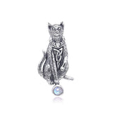 Celtic Cat Claddagh Pendant TPD330 - Jewelry