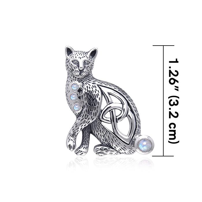 Celtic Cat Pendant TPD332 Peter Stone Jewelry