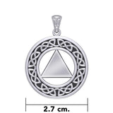 Celtic Knots Silver AA Symbol Pendant TPD334 - Jewelry