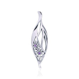 Silver Elegance Daisy Leaf Pendant TPD3343 - Jewelry