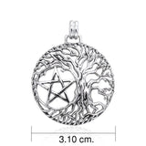 Mickie Mueller Tree of Life with Five-Pointed Star Sterling Silver Pendant TPD3377