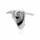 The Mythical Return of the Celtic Raven Pendant TPD3381 - Jewelry