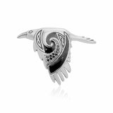 The Mythical Return of the Celtic Raven Pendant TPD3381