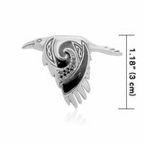 The Mythical Return of the Celtic Raven Pendant TPD3381