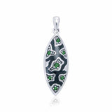 Safari Silver Pendant with Gemstone and Enamel TPD3411