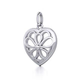 Flower in Heart Pendant TPD3420