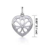 Flower in Heart Pendant TPD3420 - Jewelry