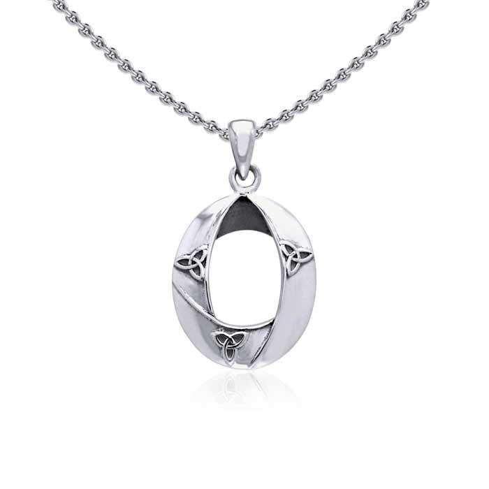 Celtic Trinity Knot Elegant Silver Pendant TPD3424 - Jewelry
