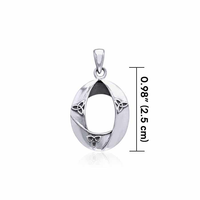 Celtic Trinity Knot Elegant Silver Pendant TPD3424 - Jewelry