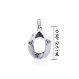 Celtic Trinity Knot Elegant Silver Pendant TPD3424 - Jewelry
