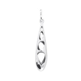 Long Bold Filigree Silver Pendant TPD3517 - Jewelry