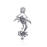 Fairy Flower Silver Pendant TPD3533