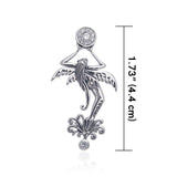 Fairy Flower Silver Pendant TPD3533 - Jewelry