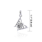 Butterfly Sterling Silver Pendant TPD3538 - Jewelry