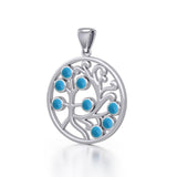 Nourished treasure in the Tree of Life ~ Sterling Silver Jewelry Pendant TPD3571 - Jewelry