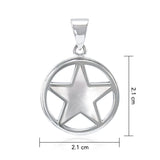 The Five-Pointed Star Sterling Silver Sterling with Inlay Stone TPD3573