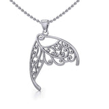 Butterfly Wing Silver Pendant TPD3586