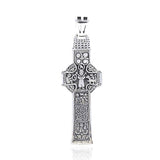 Celtic Doorty Cross Silver Pendant TPD3692