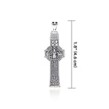 Celtic Doorty Cross Silver Pendant TPD3692 - Jewelry