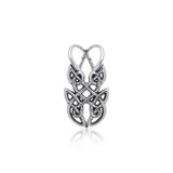 Contemporary Celtic Knotwork Silver Pendant TPD372 - Jewelry
