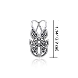Contemporary Celtic Knotwork Silver Pendant TPD372 - Jewelry