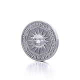 I am an Amazing Good Luck Generator Silver Small Empower Coin TPD3727 - Jewelry