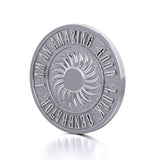 Powerful I am an Amazing Good Luck Generator Silver Large Empower Coin TPD3734 - Jewelry